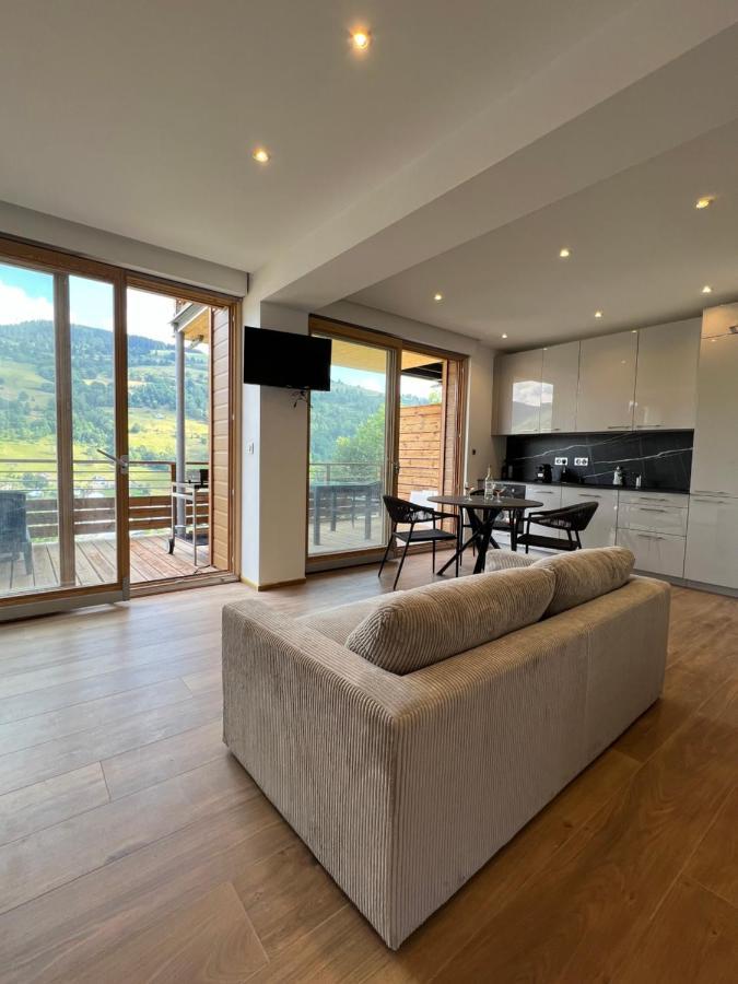 Magnifique appartement neuf dans chalet + parking La Bresse Extérieur photo